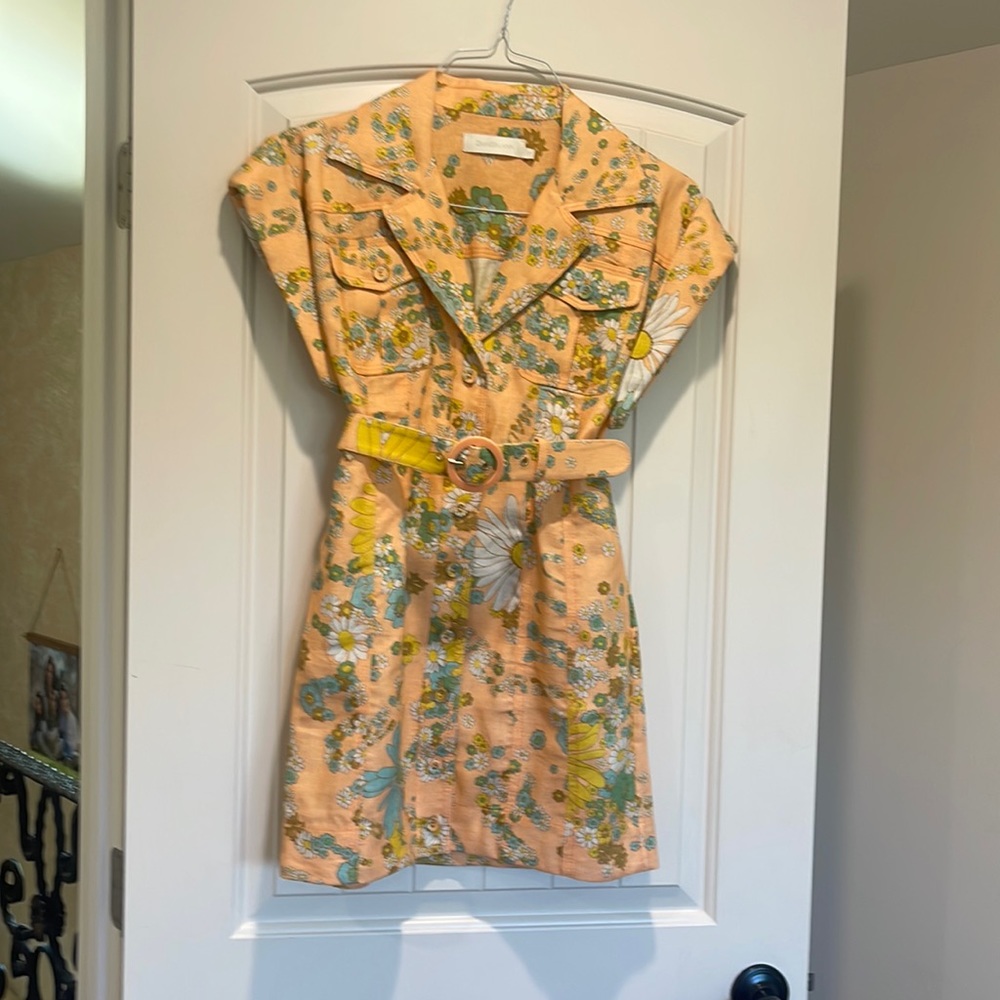 LOLA ROLL CUFF MINI ZIMMERMAN DRESS